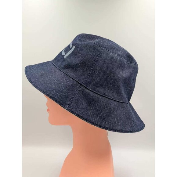 Gucci Lasered Denim Bucket Hat Dark Blue L 803042 - Picture 4 of 12